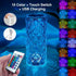 16 Colors LED Crystal Rose Lamp romantic gift